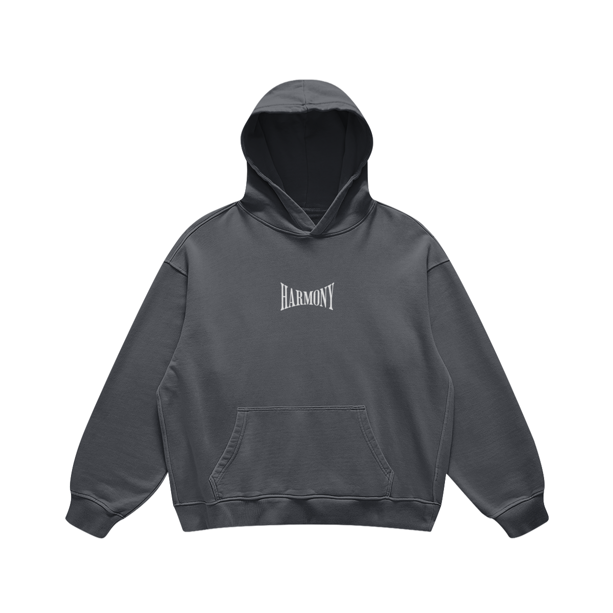 Harmony Basic Oversized Hoodie Carvon Grey